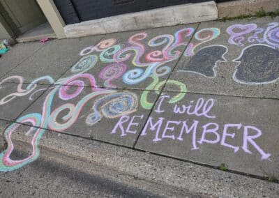 Chalk Drawing We Remember