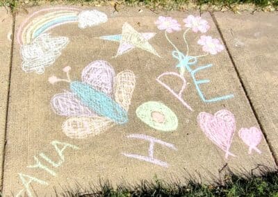 Chalk art Hope
